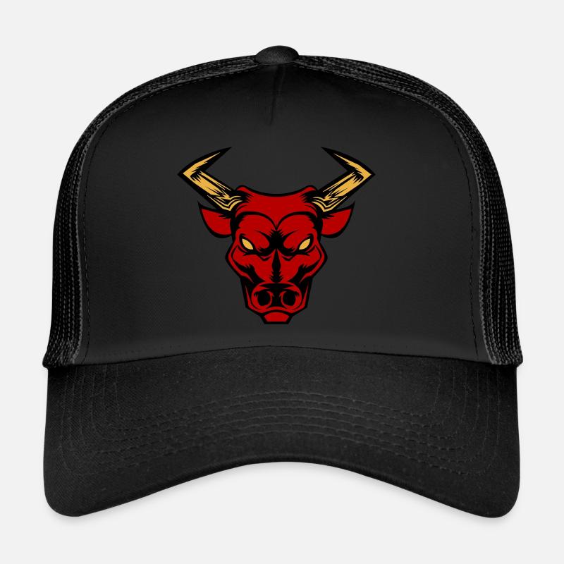 bull stier - Trucker Cap - Schwarz/Schwarz