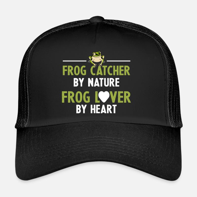 Frog Catcher By Nature Funny Herpetologist Toad Am Trucker Cap