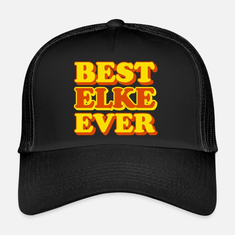 Elke First name Funny gift Trucker Cap