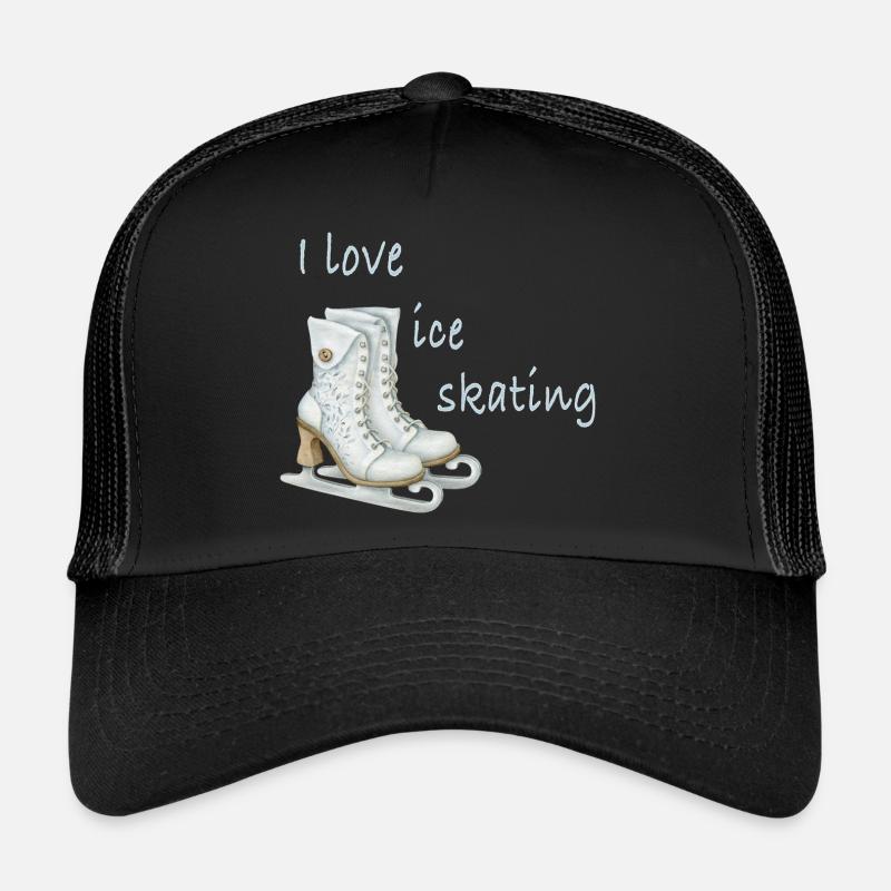 Ice skating - Trucker Cap - Schwarz/Schwarz