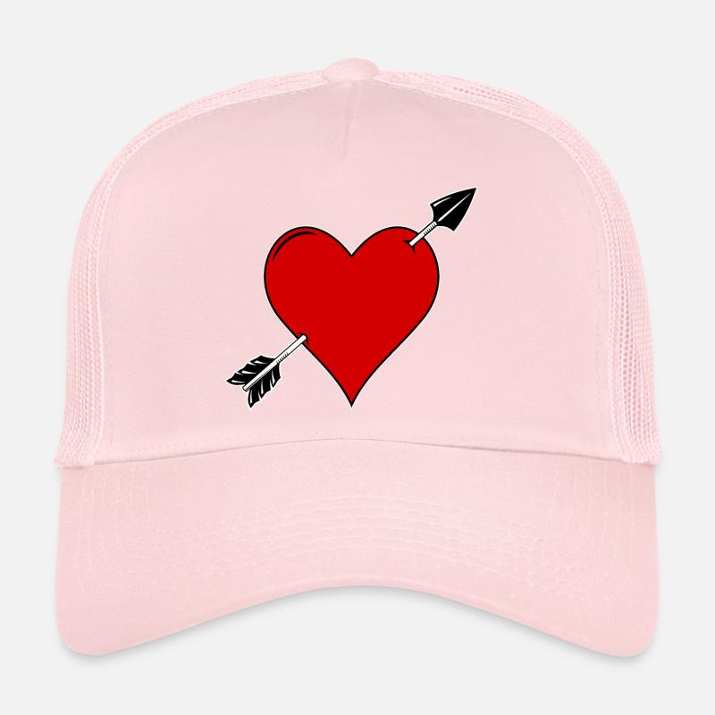 Herz und Pfeil Liebe Trucker Cap