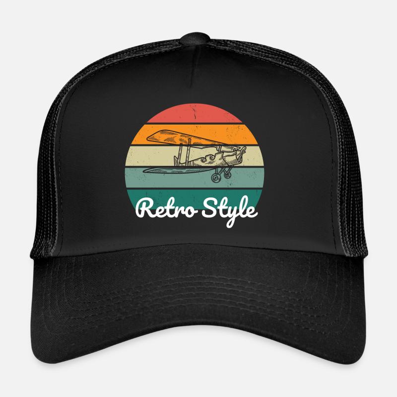 Retro Vibe Flugzeug style Trucker Cap