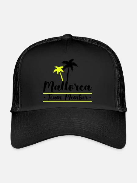 Mallorca Team Member - Trucker Cap - black/black - Front
