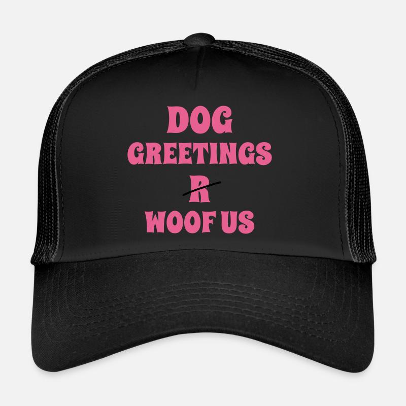 DogGreetingsPink Trucker Cap