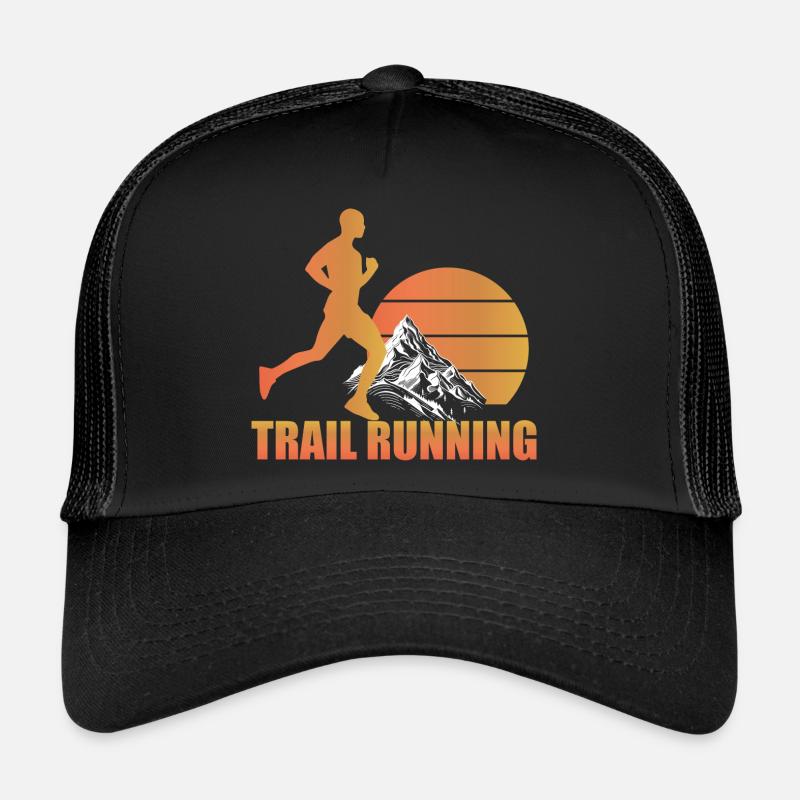 Trail Run Ultra Running Mountain Trekking Running - Trucker Cap - black/black