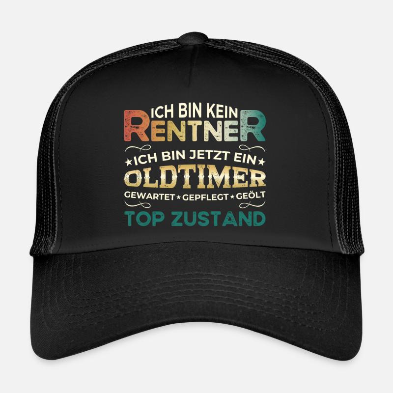 Rentner Rentnerin Rente 2024 Geschenk Ruhestand Trucker Cap