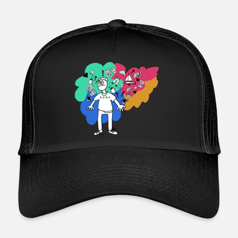 ADHD Mindset 1 - Trucker Cap - black/black