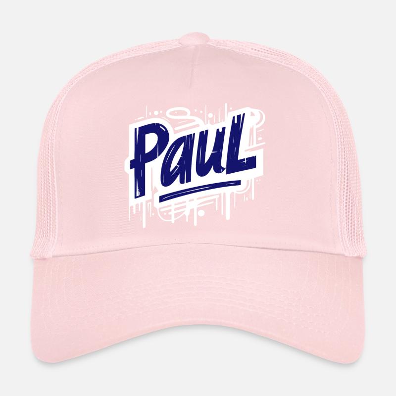 Paul Name Graffiti Trucker Cap
