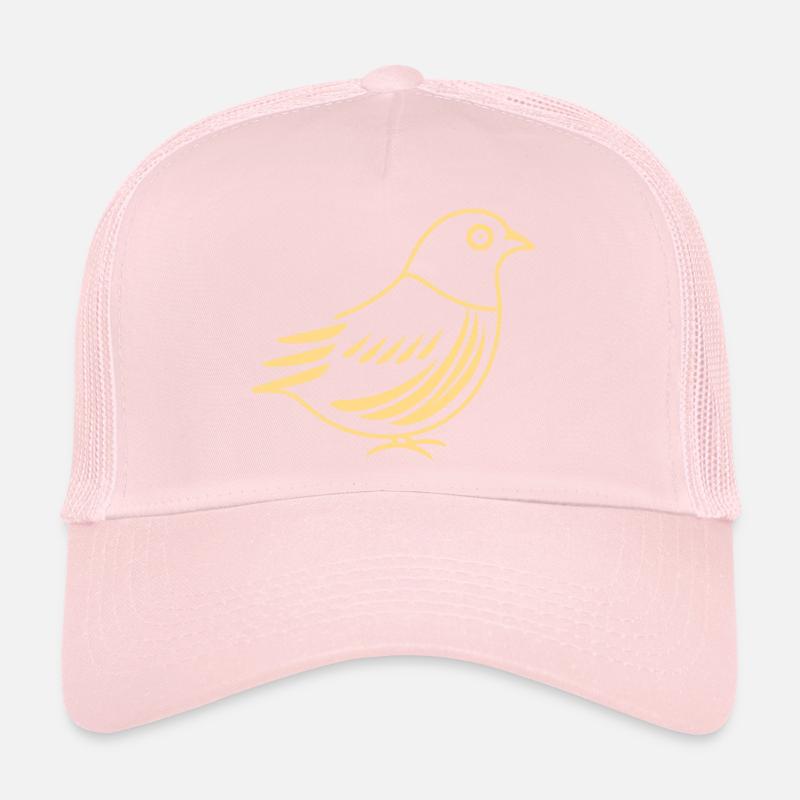 cailles petit oiseau caille Casquette trucker 