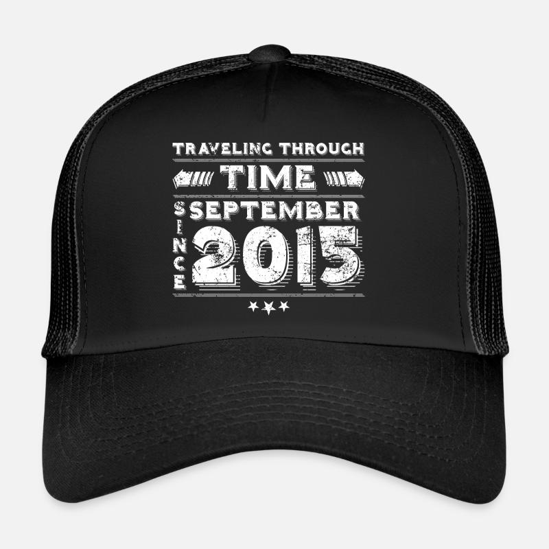 Conception d'anniversaire de voyage dans le temps vintage septembre 201 Casquette trucker 