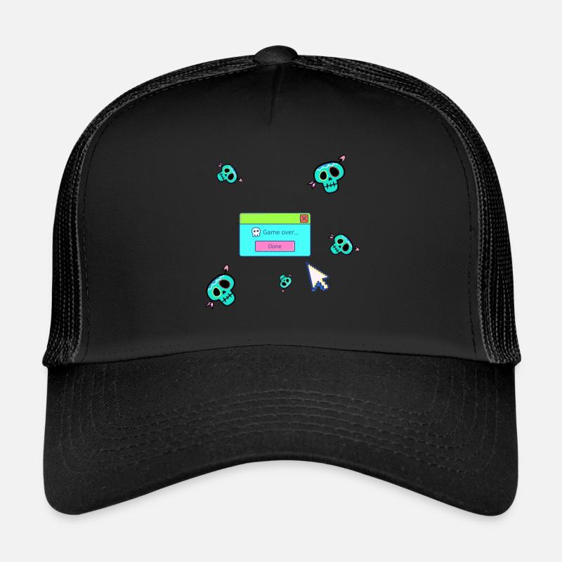 Game over, nerd, jeu d’ordinateur, joueur, jeu Casquette trucker 