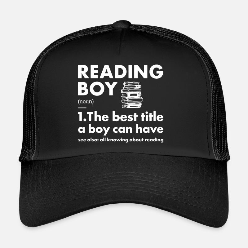 Lecteur Garçon Définition Lecture Casquette trucker 