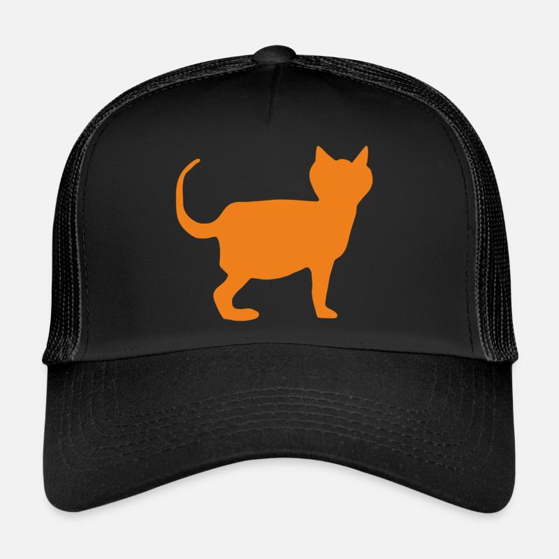 katze orange Trucker Cap