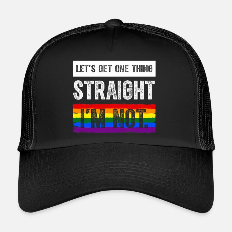 Mettons les choses au clair : je ne suis pas LGBT Casquette trucker 