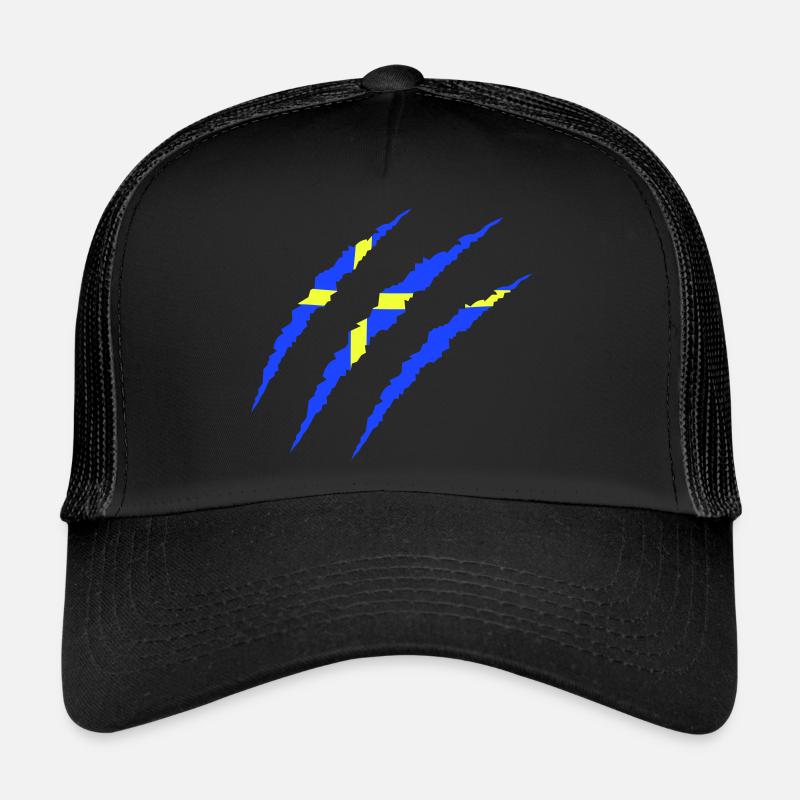 krallen sweden - Trucker Cap - Schwarz/Schwarz