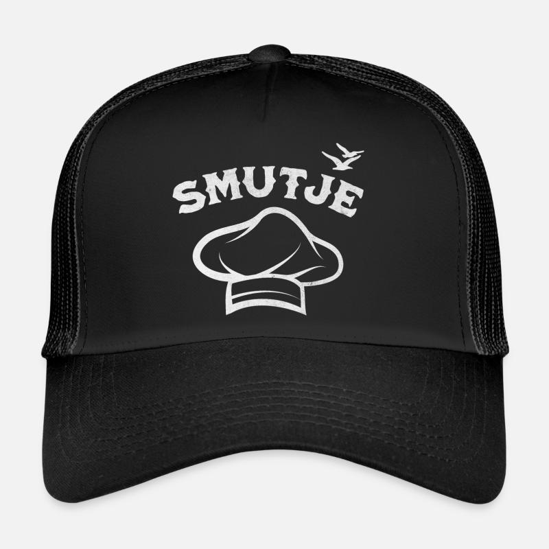 Smutje - Schiffskoch - Trucker Cap - Schwarz/Schwarz