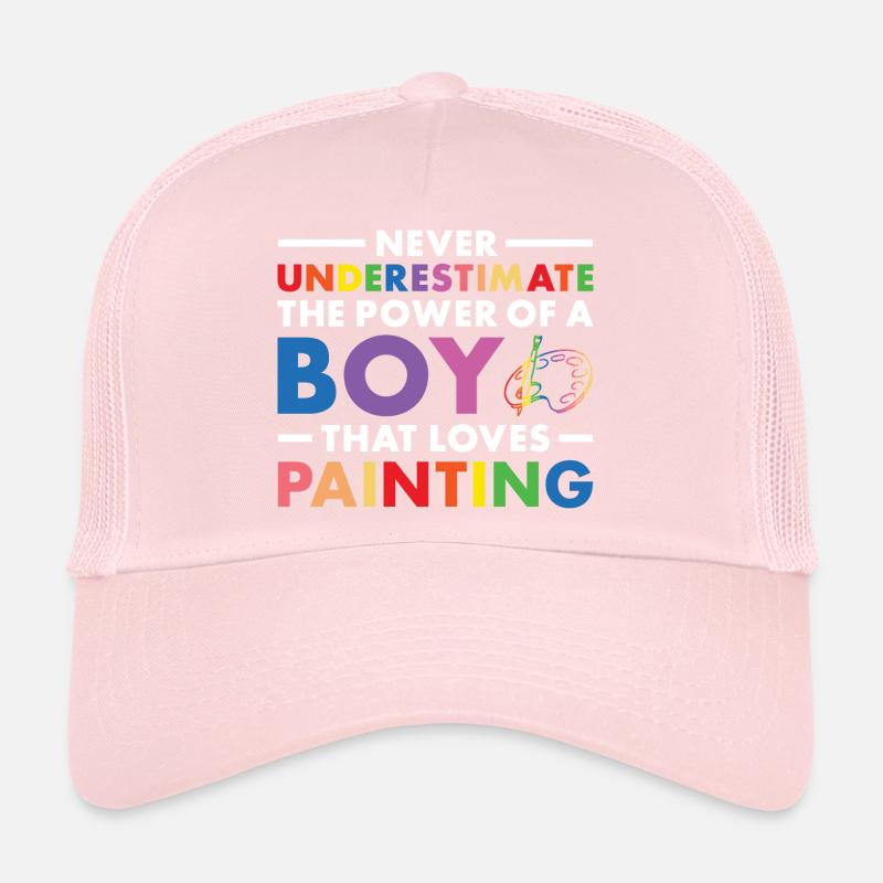 Painter Never Underestimate The Power Of A Boy Trucker Cap