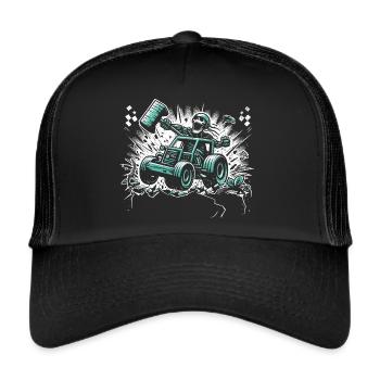 Cool Demolition Derby Season Gift - Trucker Cap - black/black - Front