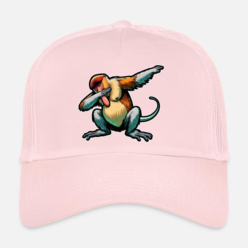 Nasenbär Affe Dabbing Affe Geschenk Affen Trucker Cap