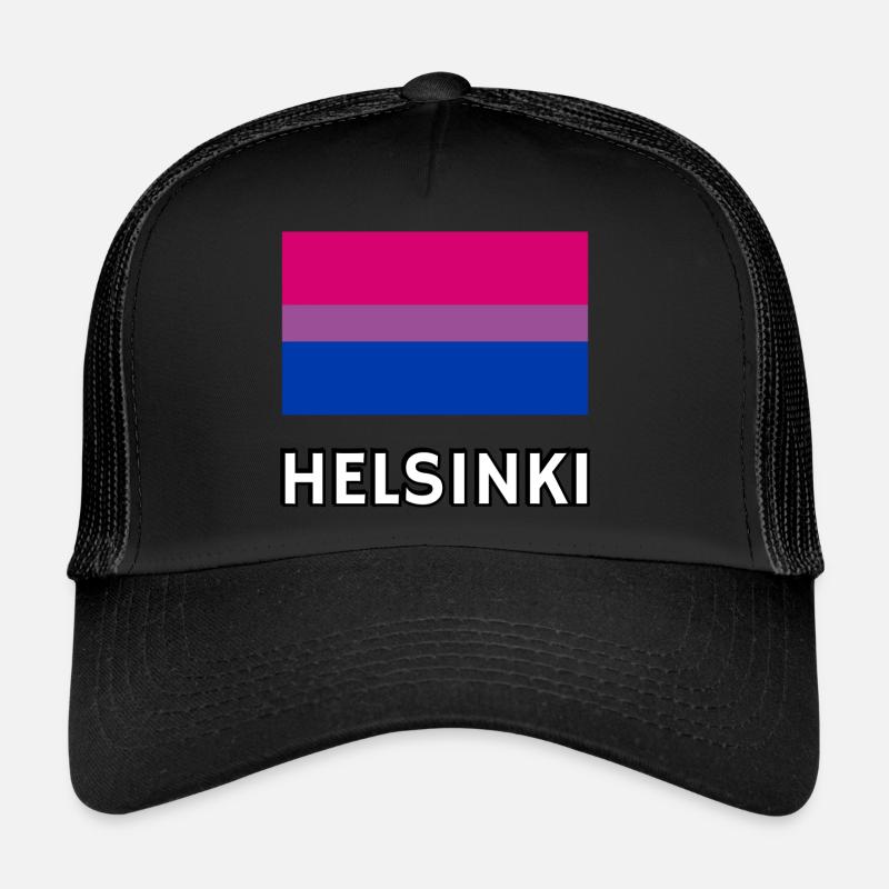 Drapeau de la Bi Pride Helsinki Casquette trucker 