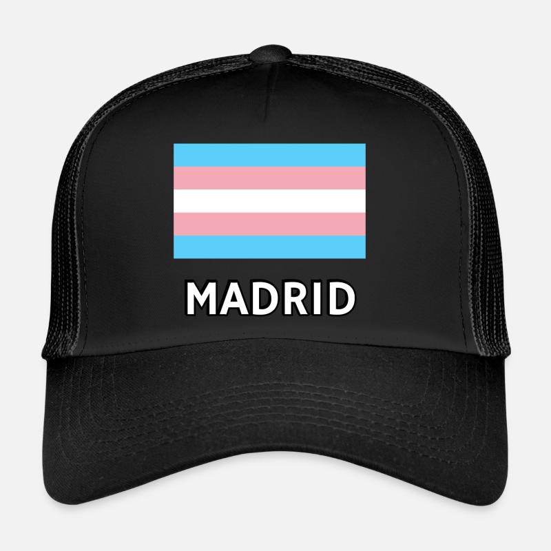 Drapeau de la Trans Pride Madrid Casquette trucker 