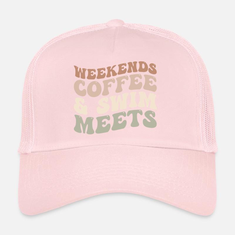 Weekends Coffee And Swim Meets - Coffee Lover Casquette trucker 