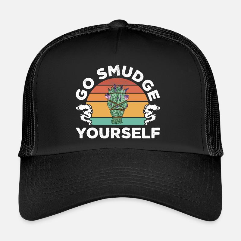 Go Smudge Yourself Sage Cleansing Energy Healing Trucker Cap