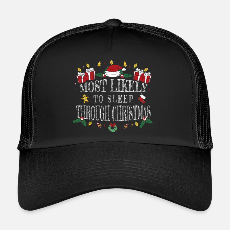 Am ehesten werden sie Weihnachten verschlafen Trucker Cap