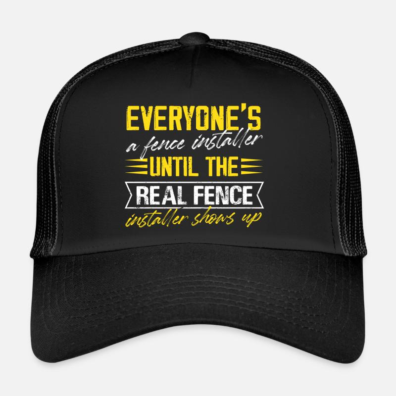 tout le monde un installateur de clôture Conception pour une clôture Casquette trucker 