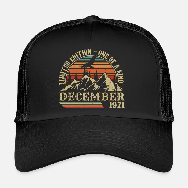 Vintage Décembre 1971, Génial Depuis Décembre 1971 Casquette trucker 