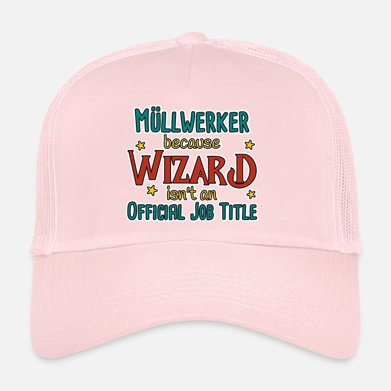 Garbage Collector Wizard Trucker Cap