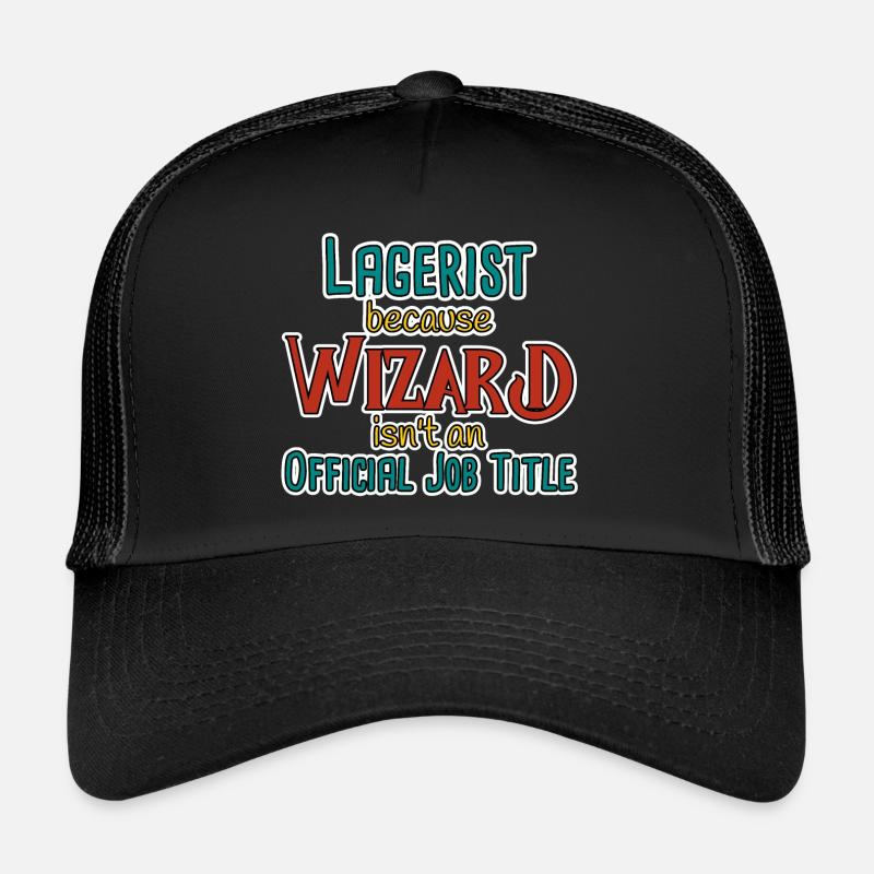 Warehouse Clerk Wizard Trucker Cap