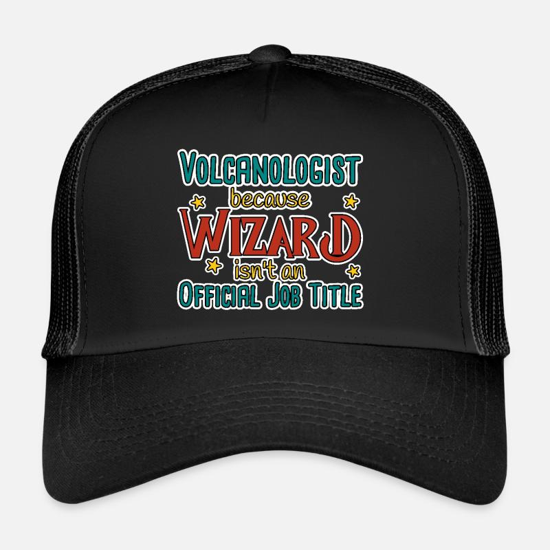 Volcanologue Sorcier Volcanologie Casquette trucker 