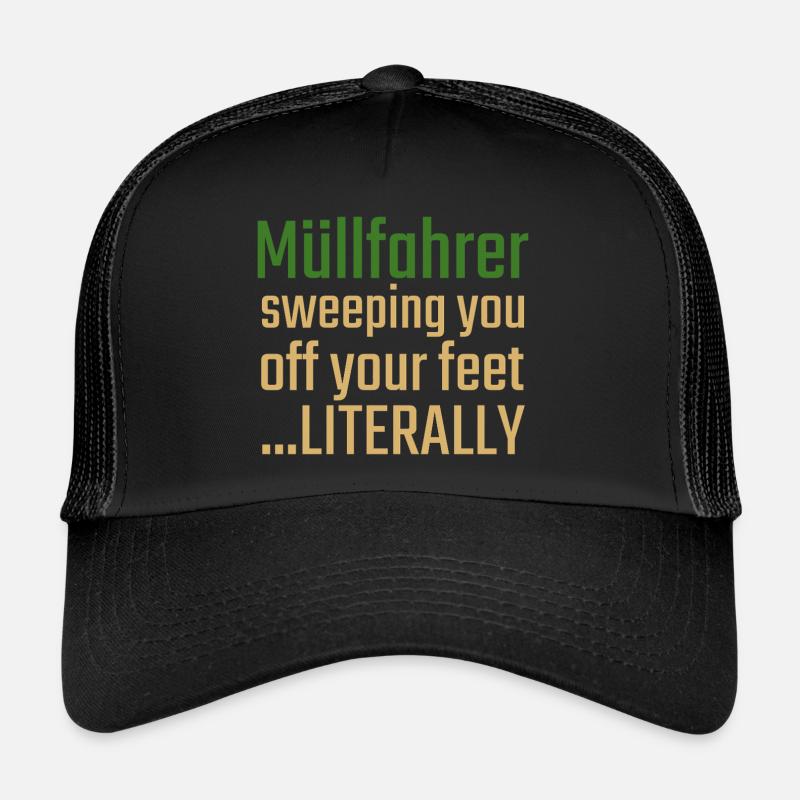 Müllfahrer Valentinstag Sweeping you Trucker Cap