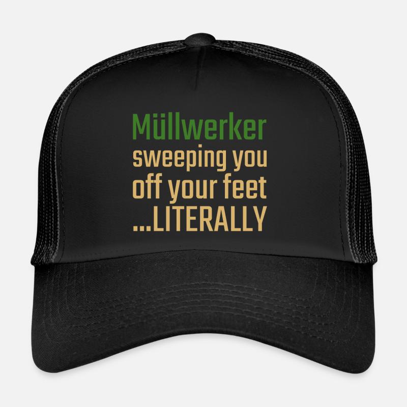 Müllwerker Valentinstag Sweeping you Trucker Cap