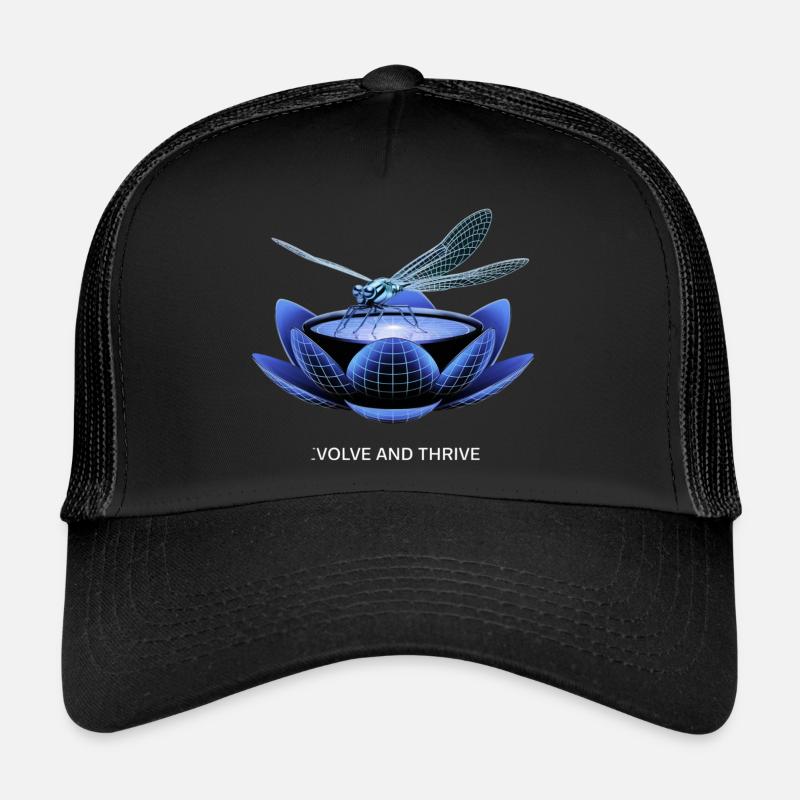 Evolve and Thrive Dragonfly Design Trucker Cap
