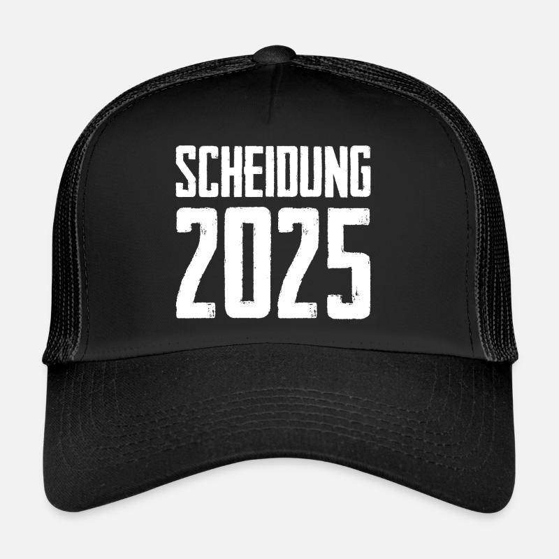 Scheidung 2025 - Trucker Cap - Schwarz/Schwarz