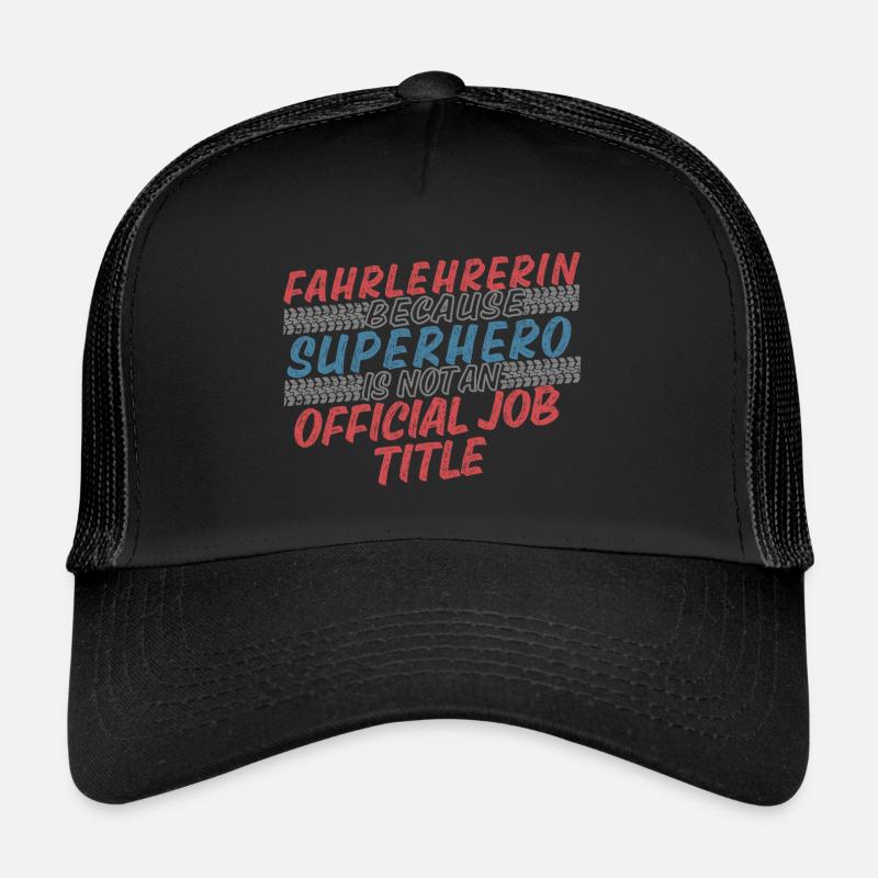 Instructeur de conduite Superhero Auto-école Casquette trucker 