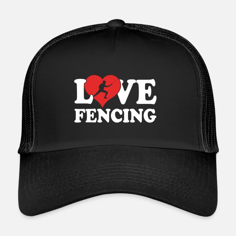 Fechten - Trucker Cap - Schwarz/Schwarz