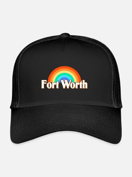 Fort Worth - Trucker Cap - black/black - Front