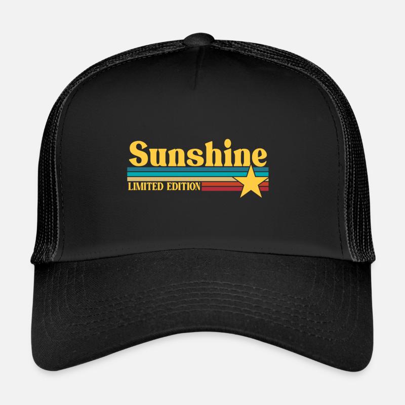 Rétro Soleil - Casquette trucker  - noir/noir