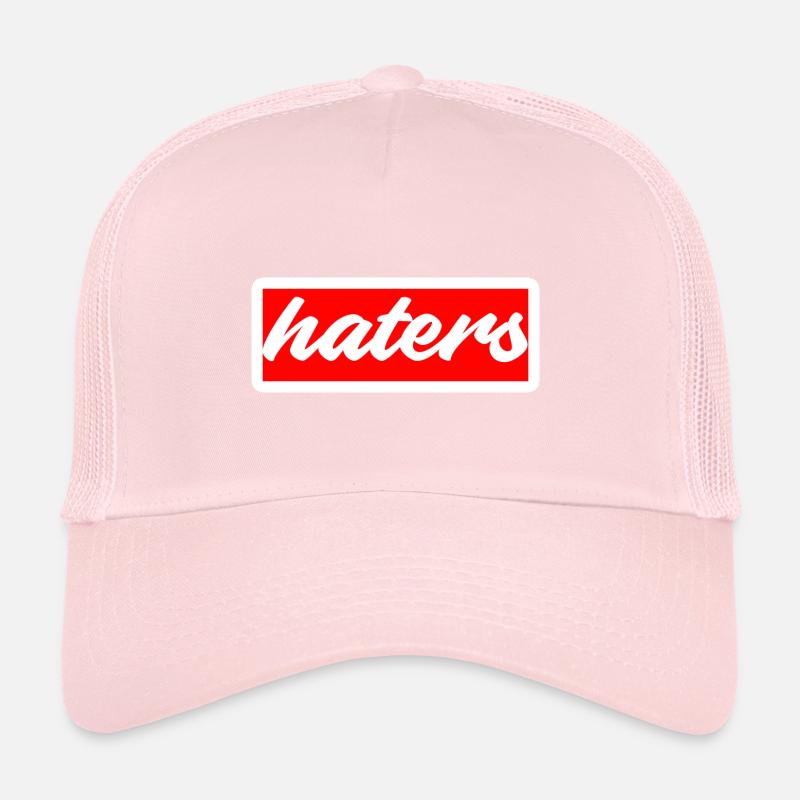 hater haters hass enemy hate enemy shirt cap on Trucker Cap