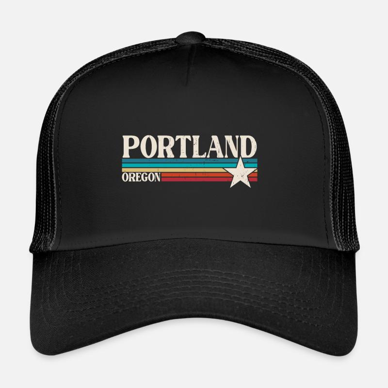 Portland - Trucker Cap - Schwarz/Schwarz