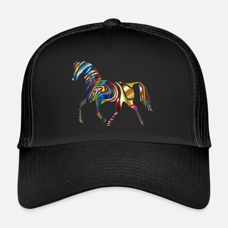 Horse - Trucker Cap - black/black