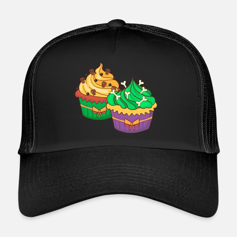 Halloween cupcake muffin cake baking sweets Trucker Cap