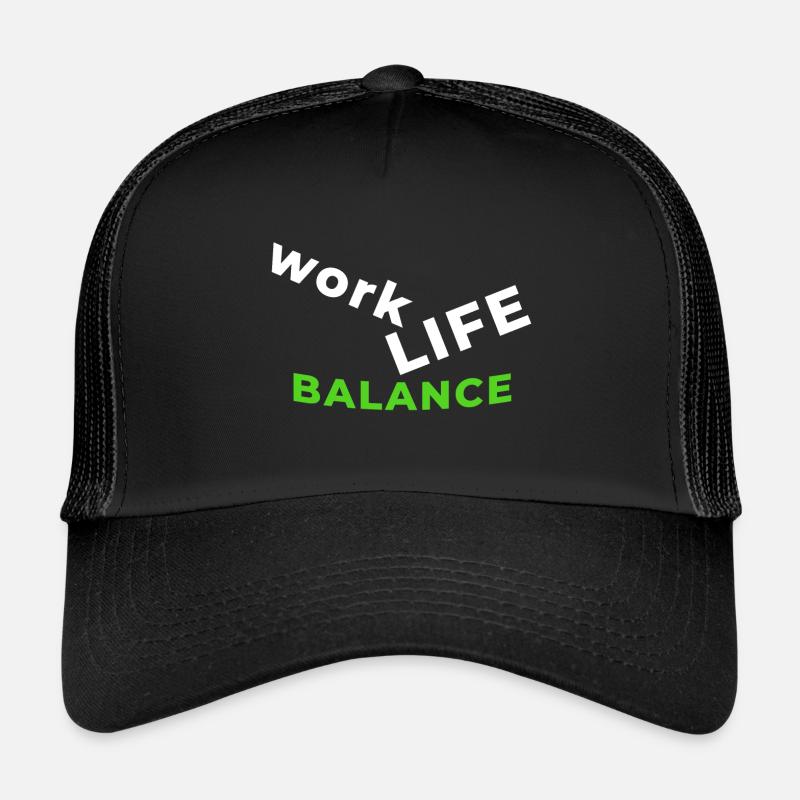 Belle idée de cadeau de travail équilibre de vie de chemise Casquette trucker 