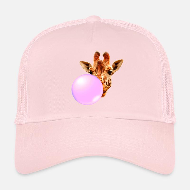 Giraffe Mit Kaugummi Trucker Cap