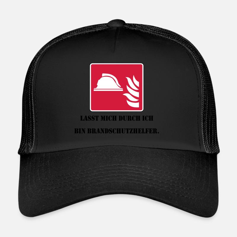 Lasst mich durch ich bin Brandschutzhelfer Trucker Cap