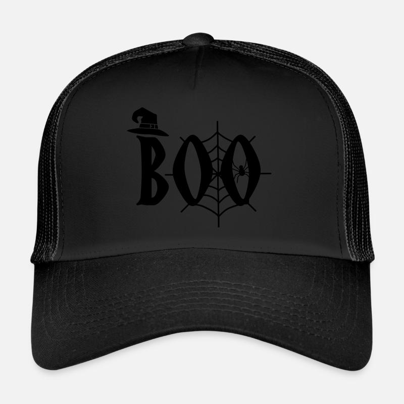 Boo Halloween Trucker Cap