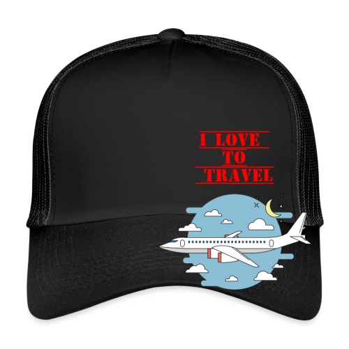 I Love To Travel - Trucker Cap